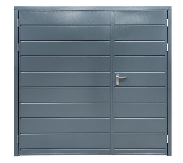 Grey Side Hinged Garage Door